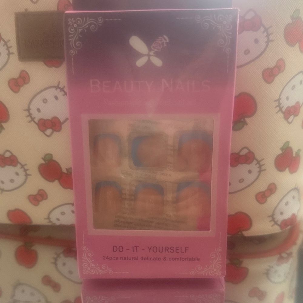 Beauty Nails Do-It-Yourself Press-On Nails - Pink & Blue